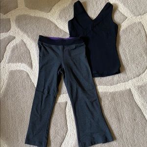 Lululemon pants and tank - size 2 I think